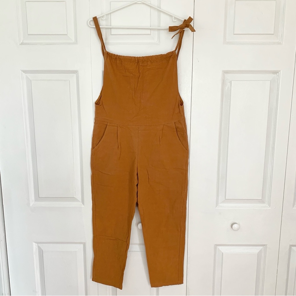 TINA Rusty Brown Jumpsuit With Pockets